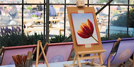 Tulpen schilderen workshop in Hillegom