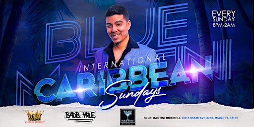 Imagen principal de Caribbean Sundays Blue Martini, Brickell . RSVP TODAY !