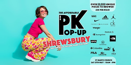 Imagem principal do evento Shrewsbury's Affordable PK Pop-up - £20 per kilo!