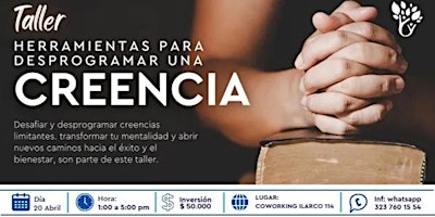 Imagen principal de Herramientas para Desprogramar una Creencia - Taller