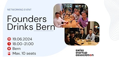 Imagem principal do evento Founders Drinks: Bern 19.06.2024
