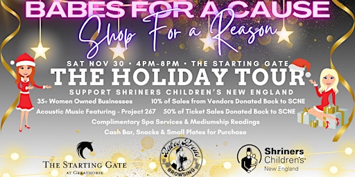 Primaire afbeelding van Babes For A Cause, Shop For A Reason - The Holiday Tour