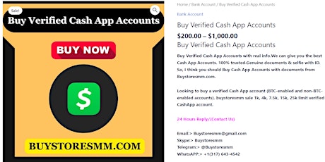 Buy Verified Cash App Accounts (Verified+BTC Enabled)