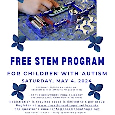 Free STEM Program for Children with Autism Ages 5-12