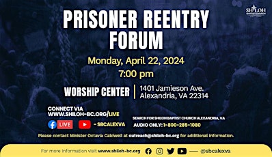Prisoner Reentry Forum