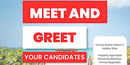 Imagem principal do evento Meet and Greet your Candidates