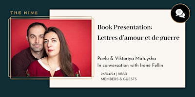 Primaire afbeelding van Book Presentation & Discussion: Lettres d'amour et de guerre