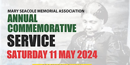 Hauptbild für Mary Seacole Annual Commemorative Service  on 11th  May 2024
