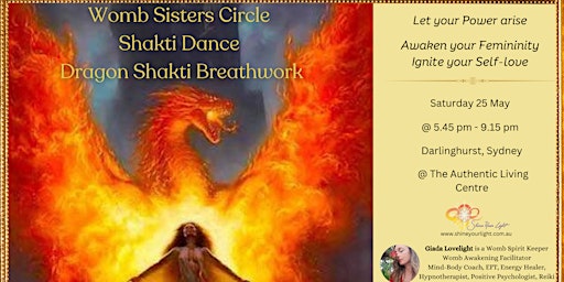 Imagem principal do evento Womb Sisters Circle & Dragon Shakti  Breathwork-May 25-Sydney