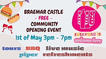 Imagem principal do evento Braemar Castle - FREE Community Opening Event