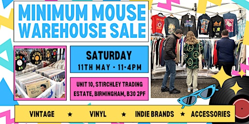 Imagem principal do evento Minimum Mouse Warehouse Sale - Vintage Shopping