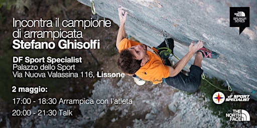 Imagem principal do evento Speaker Series con Stefano Ghisolfi - incontra il campione di arrampicata