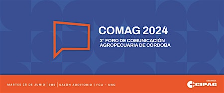 Imagem principal do evento 3° FORO DE COMUNICACIÓN AGROPECUARIA DE CORDOBA
