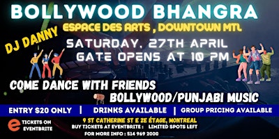 Bollywood Bhangra Night in Montreal | Spring Party primary image