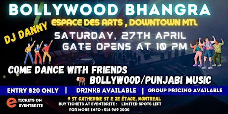 Bollywood Bhangra Night in Montreal | Spring Party