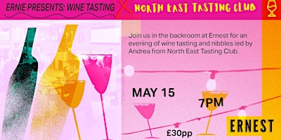 Imagem principal do evento Ernie Presents: Wine Tasting with North East Tasting Club