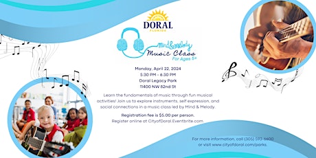 Mind & Melody Music Class - April 22 primary image