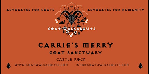 Image principale de GOAT WALKABOUTS ADVOCACY MEETUP (CARRIE'S MERRY)
