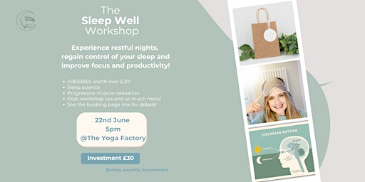 Imagen principal de The Sleep Well Workshop