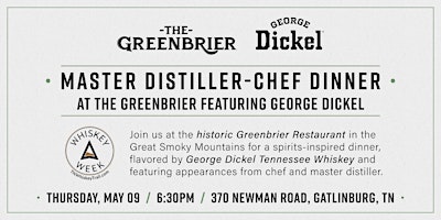 Imagem principal do evento Greenbrier x George Dickel Paired Dinner