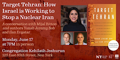 Imagem principal do evento Target Tehran: How Israel Is Working to Stop a Nuclear Iran