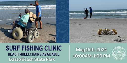 Image principale de Surf Fishing Clinic with beach wheelchairs available