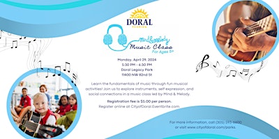 Mind & Melody Music Class - April 29 primary image
