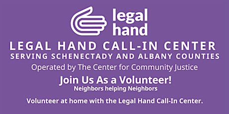 The Legal Hand Call-In Center Volunteer Information Session primary image