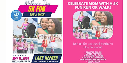 Primaire afbeelding van Mother's Day 5K Fun Run & Walk