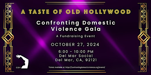 Primaire afbeelding van Confronting Domestic Violence Gala: A Fundraising Event - Oct. 27, 2024