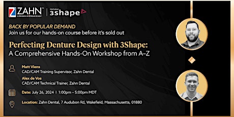 Perfecting Denture Design with 3Shape: Comprehensive Hands-On Workshop