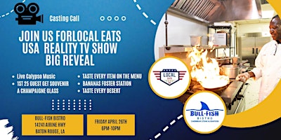 Imagem principal de Be Part Of The Local Eats USA Reality TV Shows Big Reveal Party Food & Fun