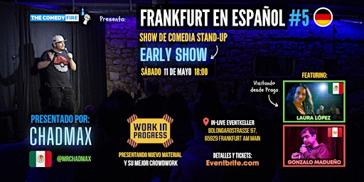 Primaire afbeelding van Frankfurt en español #5 - Un show de comedia stand-up | EARLY SHOW