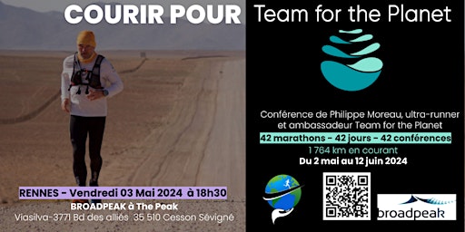 Imagem principal do evento Courir pour Team For The Planet - Rennes