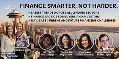 FINANCE SMARTER; NOT HARDER: Insights from Top Lenders primary image