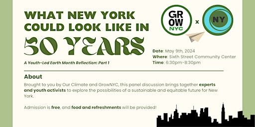 Imagem principal do evento What New York Could Look Like in 50 Years An Earth Month Event