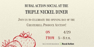 Rural Action Social at the Triple Nickel Diner primary image