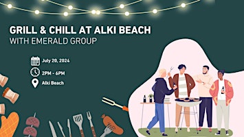 Imagem principal do evento Grill & Chill at Alki Beach with Emerald Group