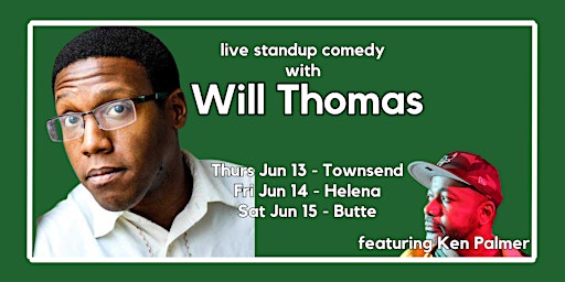 Primaire afbeelding van Live Standup Comedy at The Lobby with Will Thomas!