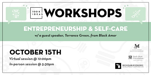Entrepreneurship & Self-Care Workshop (In-Person) primary image