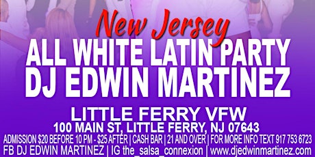 New Jersey All White Latin Party