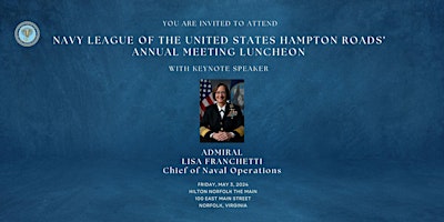 Imagem principal do evento Navy League Annual Meeting