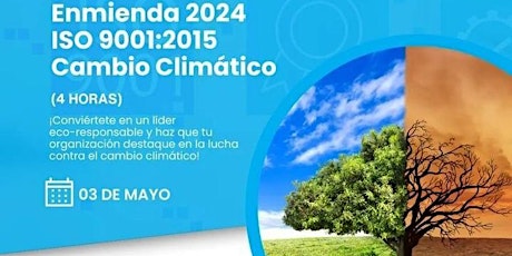 Curso Virtual Enmienda 2024: ISO 9001 y el Cambio Climático (4 horas)