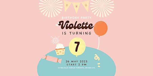 Primaire afbeelding van Violette's 7th Birthday Party