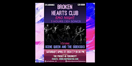 Broken Hearts Club: Emo Nite feat. Scene Queen and the Sidekicks