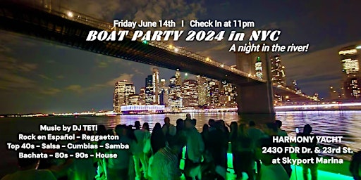 Hauptbild für BOAT PARTY 2024 in NYC