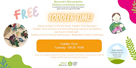 Toddler Time - Sydni Centre primary image
