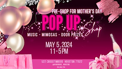 Pre-Mother's Day PopUp Shop (Vendor Registration)