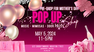 Imagem principal do evento Pre-Mother's Day PopUp Shop (Vendor Registration)