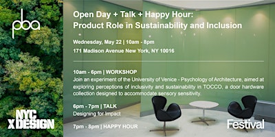 Primaire afbeelding van Open Day + TALK + Happy Hour: Product Role in Sustainability and Inclusion